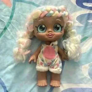 Kindi Kids Rainbow Hair Doll Dress Up Play Toy